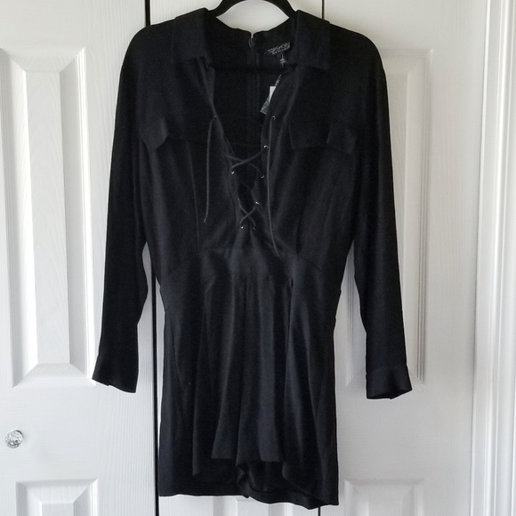 Topshop lace up romper - Picture 4 of 7